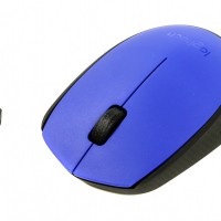 Мышь Logitech M171 синий optical беспроводная USB - Продажа и ремонт компьютерной техники "БАЙТ"