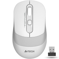 Мышь A4Tech Fstyler FG10S белый/серый оптическая (2000dpi) silent беспроводная USB для ноутбука - Продажа и ремонт компьютерной техники "БАЙТ"