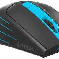 Мышь A4Tech Fstyler FG30S серый/синий оптич. 2000dpi, бесшумный клик, беспроводная, USB 5but - Продажа и ремонт компьютерной техники "БАЙТ"