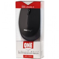 Мышь беспроводная Smartbuy SMB-202AG-K, черная - Продажа и ремонт компьютерной техники "БАЙТ"