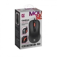 Мышь проводная Defender Omega MB-522 черная (бесшумная) - Продажа и ремонт компьютерной техники "БАЙТ"