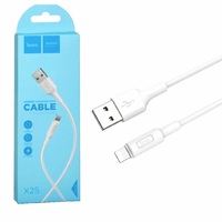 Кабель HOCO X25 USB 2.0 -> Lightning 1.0м, White - Продажа и ремонт компьютерной техники "БАЙТ"