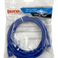Патч-корд Buro UTP 4 пары cat5E CCA molded 3м синий - Продажа и ремонт компьютерной техники "БАЙТ"