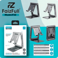 Подставка для мобильных устройств FaizFull F22, складная, металл - Продажа и ремонт компьютерной техники "БАЙТ"
