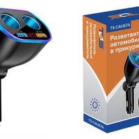Разветвитель автомобильный в прикуриватель TDS TS-CAU67A (2 гнезда + USB + QC 3.0) 20174768 - Продажа и ремонт компьютерной техники "БАЙТ"