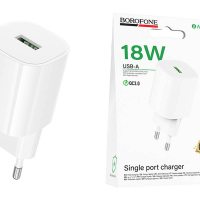 З/У сетевое Borofone BA102A 18W QC3.0 USB - Продажа и ремонт компьютерной техники "БАЙТ"