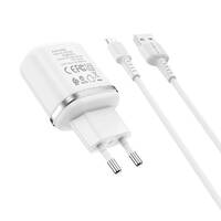 З/У сетевое Borofone BA36A QC3.0 + кабель microUSB 18W, 1m - Продажа и ремонт компьютерной техники "БАЙТ"