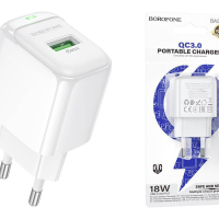 З/У сетевое Borofone BAS 72A QC 3.0 + кабель Type-C 1m, 18W - Продажа и ремонт компьютерной техники "БАЙТ"