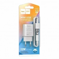 Сетевое зарядное устройство HOCO C134А 2400W+ кабель Lightning - Продажа и ремонт компьютерной техники "БАЙТ"