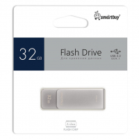 USB флеш накопитель 32 Gb SmartBuy M1 Metal Grey - Продажа и ремонт компьютерной техники "БАЙТ"