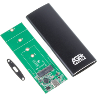 Внешний корпус SSD AgeStar 3UBNF2C SATA III USB 3.1 USB3.1 алюминий черный M2 2280 B-key - Продажа и ремонт компьютерной техники "БАЙТ"