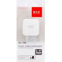 З/У сетевое BYZ ZL-720 5V-2.1A - Продажа и ремонт компьютерной техники "БАЙТ"
