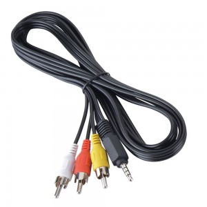 Кабель Jack3.5-M --> 3RCA-M 1.0м 4pin - Продажа и ремонт компьютерной техники "БАЙТ"