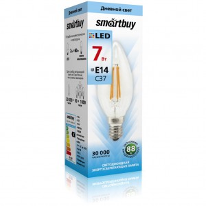 Лампа светодиодная Smartbuy свеча С37 E27 7W (560Lm) 4000К дневной свет - Продажа и ремонт компьютерной техники "БАЙТ"