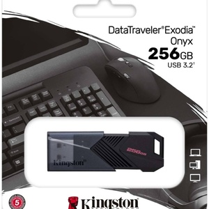 Флеш диск 256GB Kingston DataTraveler Exodia DTX256GB, USB 3.2, Черный/красный - Продажа и ремонт компьютерной техники "БАЙТ"