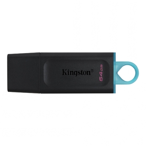 Флеш Диск Kingston 64Gb DataTraveler DataTraveler Exodia DTX/64GB USB3.2 черный/голубой - Продажа и ремонт компьютерной техники "БАЙТ"