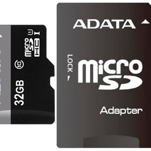 Флеш карта microSDHC 32GB A-Data AUSDH32GUICL10- RA1 + adapter - Продажа и ремонт компьютерной техники "БАЙТ"