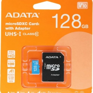 Флеш карта microSDXC 128GB A-Data AUSDX128GUICL10A1-RA1 Premier + adapter - Продажа и ремонт компьютерной техники "БАЙТ"