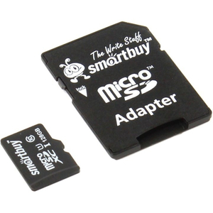 Флеш карта microSDXC 128Gb Class10 Smartbuy SB128GBSDCL10-01 + adapter - Продажа и ремонт компьютерной техники "БАЙТ"