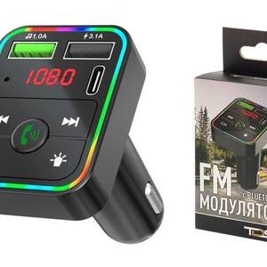 FM-Модулятор TDS TS-CAF15 RGB (Bluetooth) - Продажа и ремонт компьютерной техники "БАЙТ"