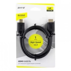 Кабель Axxa (7270) HDMI (v.2.0), черный, 1 метр - Продажа и ремонт компьютерной техники "БАЙТ"