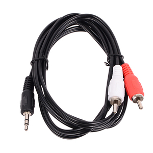 Кабель Perfeo стерео Jack3.5-M --> 2RCA-M  (2.0м) - Продажа и ремонт компьютерной техники "БАЙТ"