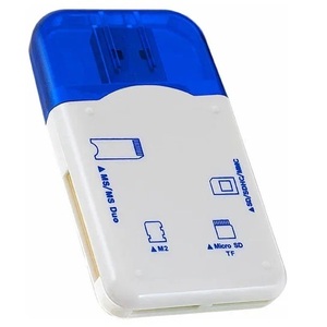 Картридер Perfeo SD/MMC+micro SD+MS-M2 (PF-VI-R010) синий - Продажа и ремонт компьютерной техники "БАЙТ"