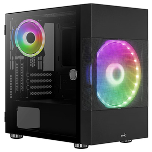Корпус Aerocool Atomic-G-BK-v1 черный без БП mATX 2x120mm 2x140mm 2xUSB3.0 audio bott PSU ATOMIC-G-B - Продажа и ремонт компьютерной техники "БАЙТ"
