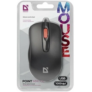 Мышь Defender POINT MM-756 Black (Черн), USB 1000 dpi - Продажа и ремонт компьютерной техники "БАЙТ"