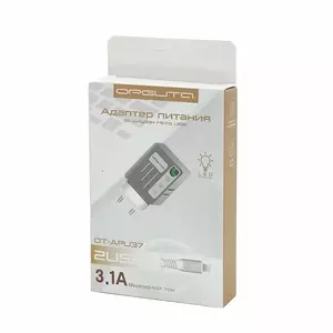 Сетевое зарядное устройство Орбита АРU37+ кабель microUSB 3,1А - Продажа и ремонт компьютерной техники "БАЙТ"