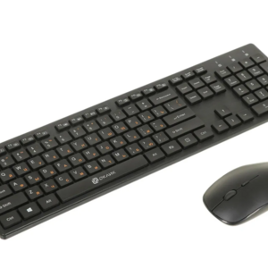 Клавиатура + мышь Оклик 240M клав:черный мышь:черный USB беспроводная slim Multimedia (1091253) - Продажа и ремонт компьютерной техники "БАЙТ"