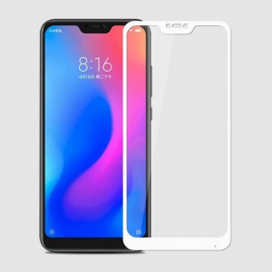 Защитное стекло Xiaomi Redmi 6Pro/Mi A2 lite белое - Продажа и ремонт компьютерной техники "БАЙТ"