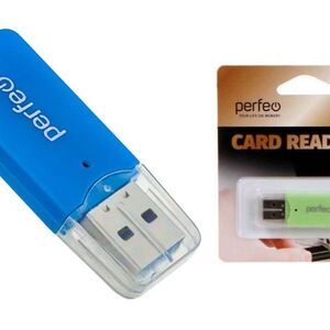 Устройство чтения карт памяти Card reader Perfeo PF-VI-R022 / microSD Зеленый 20072104 - Продажа и ремонт компьютерной техники "БАЙТ"