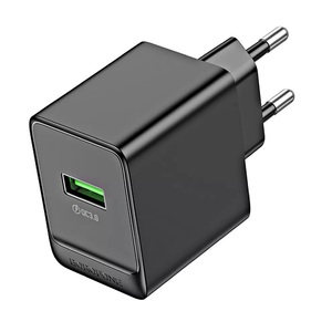 Зарядное устройство Borofone BAS12A 18W QC3.0 3A USB Black - Продажа и ремонт компьютерной техники "БАЙТ"